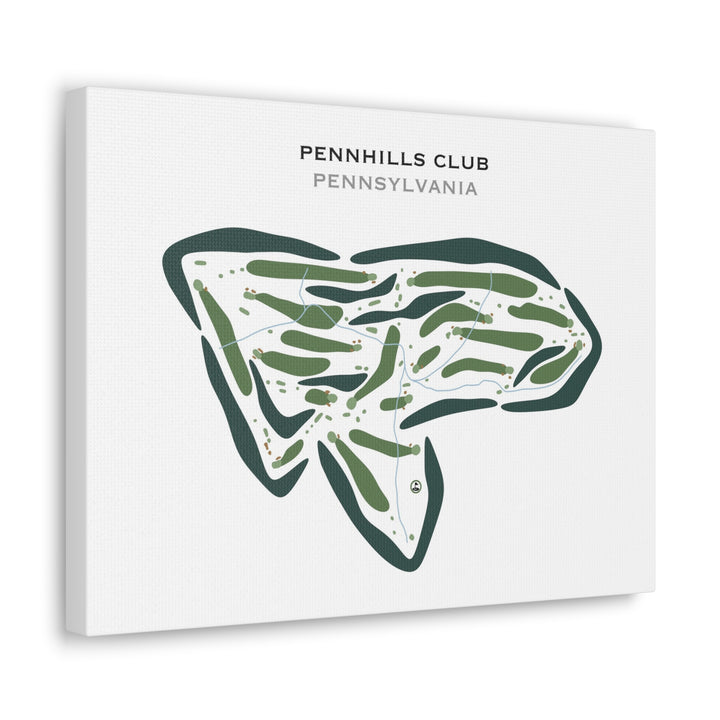 Pennhills Club, Pennsylvania - Printed Golf Courses