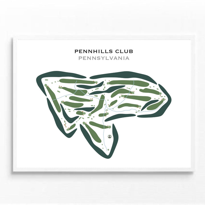 Pennhills Club, Pennsylvania - Printed Golf Courses