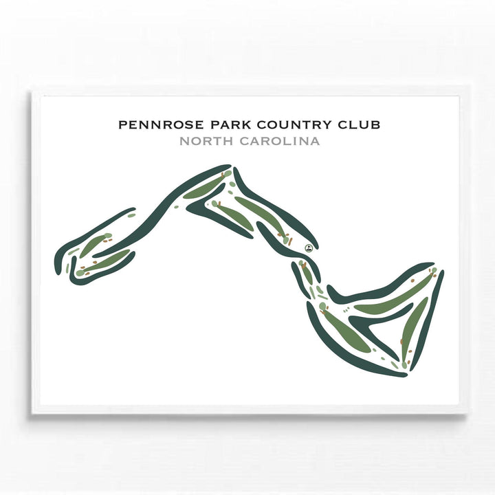 Pennrose Park Golf Club, North Carolina - Printed Golf Courses - Golf Course Prints