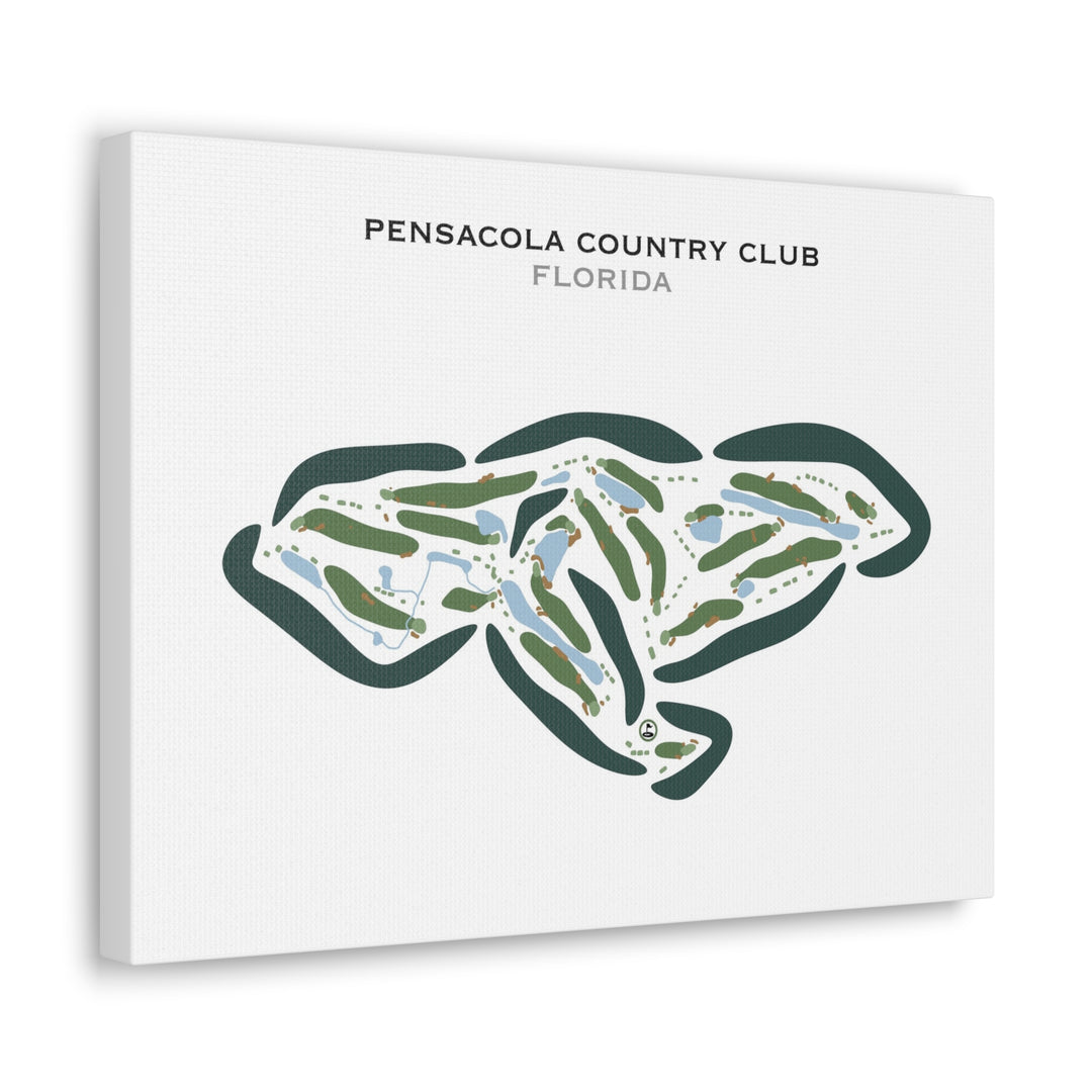Pensacola Country Club, Florida - Printed Golf Courses