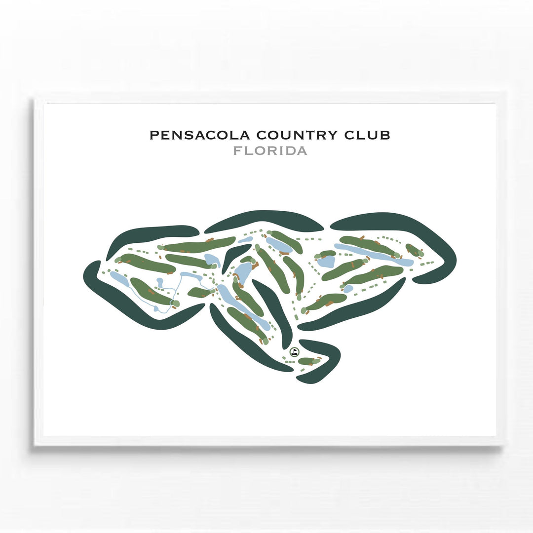 Pensacola Country Club, Florida - Printed Golf Courses