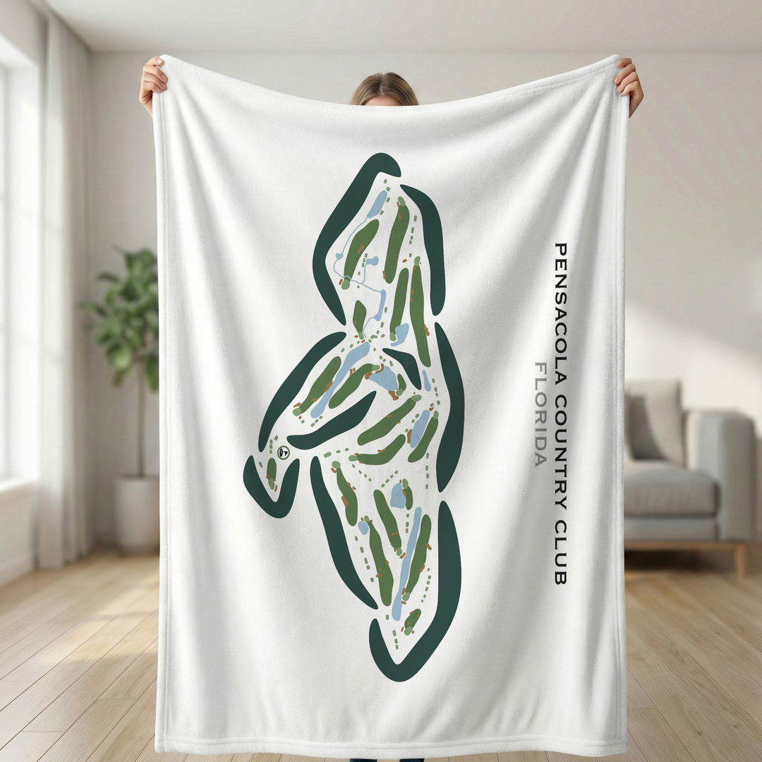 Pensacola Country Club, Florida - Printed Golf Courses