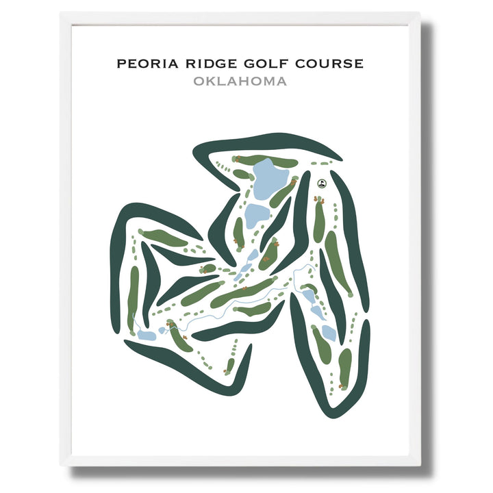 Peoria Ridge Golf Course, Oklahoma - Printed Golf Courses