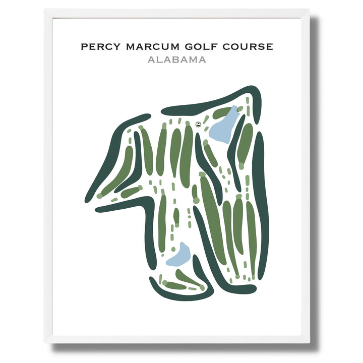 Percy Marcum Golf Course, Alabama - Printed Golf Courses