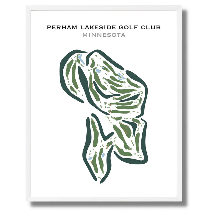 Perham Lakeside Golf Club, Minnesota - Printed Golf Courses