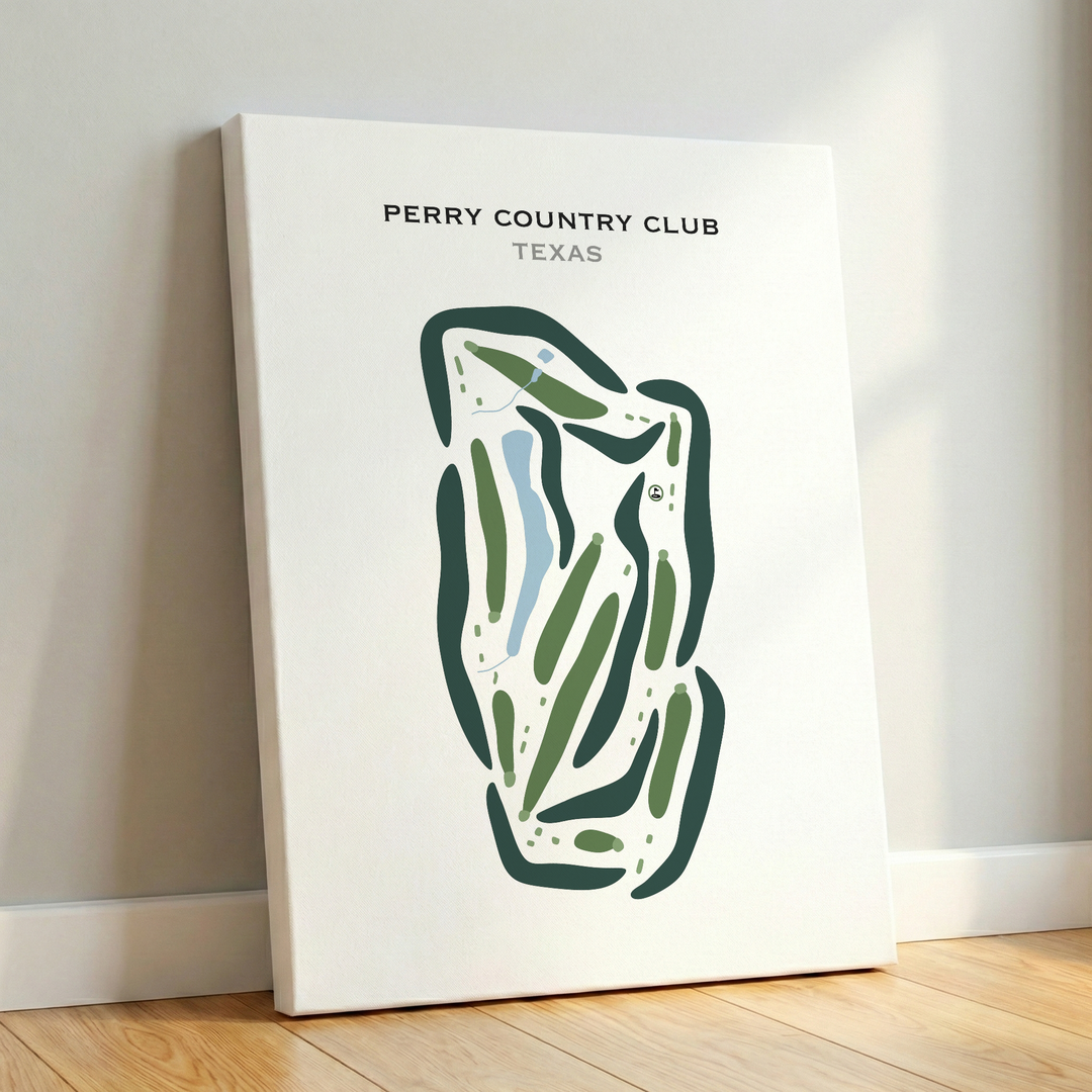 Perry Country Club, Texas - Printed Golf Courses