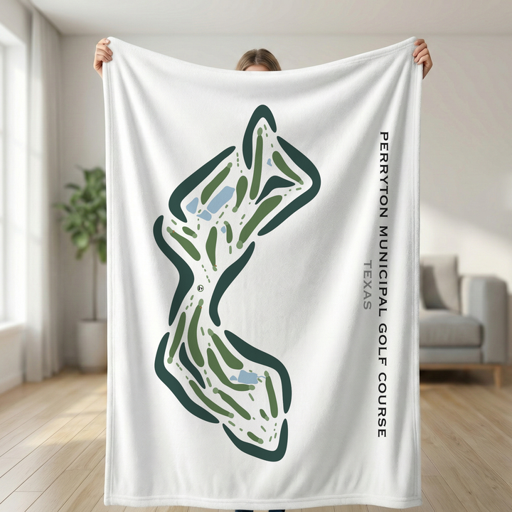 Perryton Municipal Golf Course, Texas - Printed Golf Course