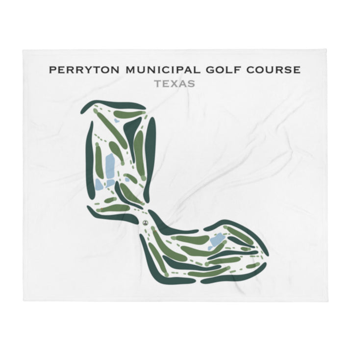 Perryton Municipal Golf Course, Texas - Printed Golf Course