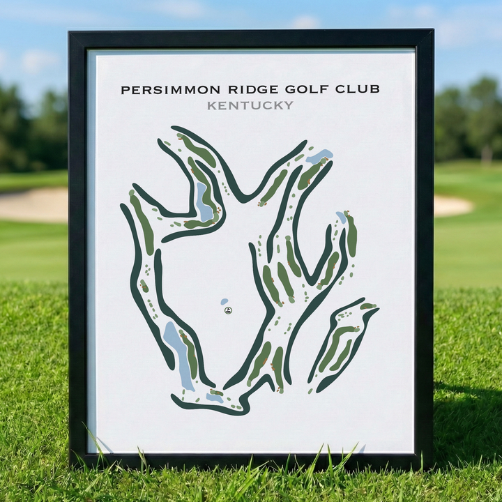 Persimmon Ridge Golf Club, Kentucky - Printed Golf Course