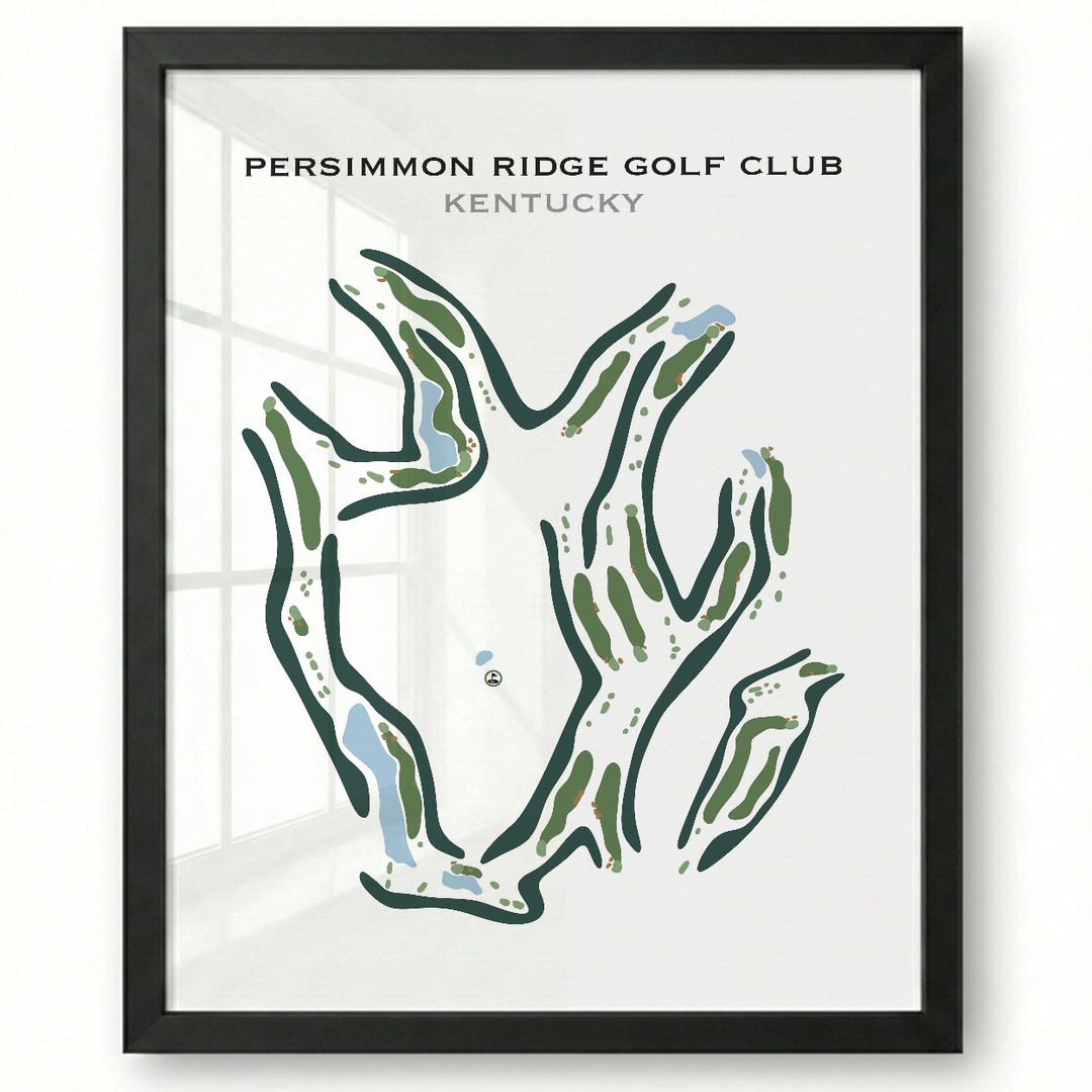 Persimmon Ridge Golf Club, Kentucky - Printed Golf Course