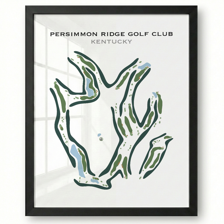 Persimmon Ridge Golf Club, Kentucky - Printed Golf Course
