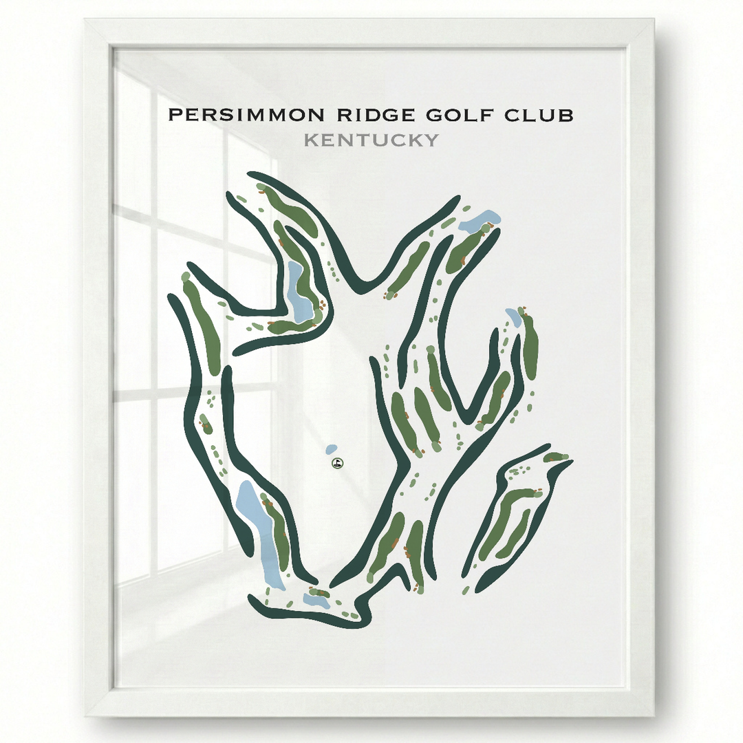 Persimmon Ridge Golf Club, Kentucky - Printed Golf Course
