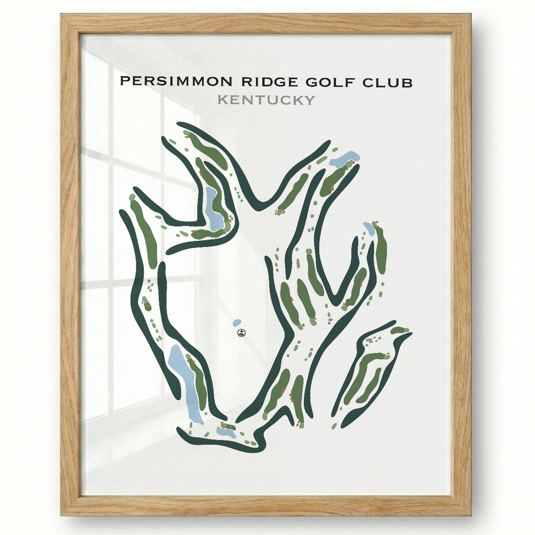Persimmon Ridge Golf Club, Kentucky - Printed Golf Course