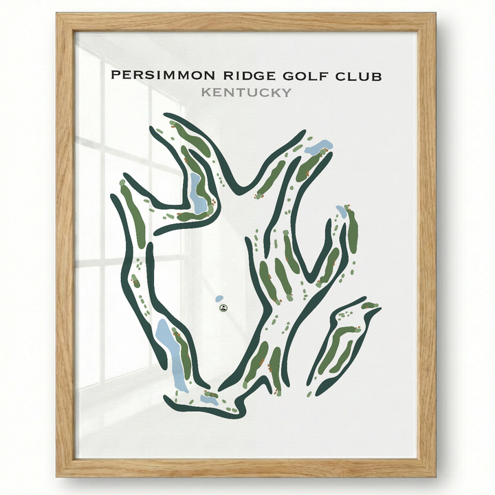 Persimmon Ridge Golf Club, Kentucky - Printed Golf Course