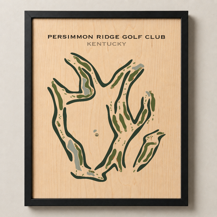 Persimmon Ridge Golf Club, Kentucky - Printed Golf Course
