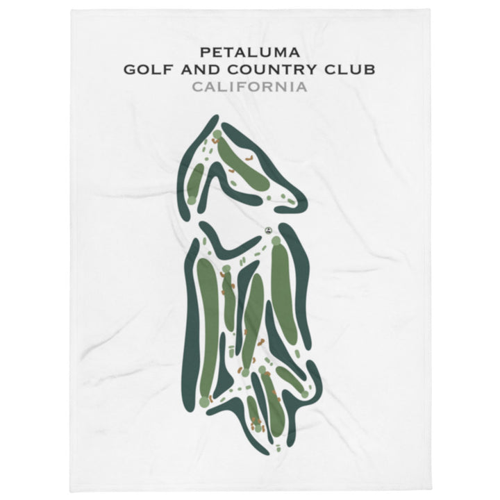 Petaluma Golf & Country Club, California - Printed Golf Course