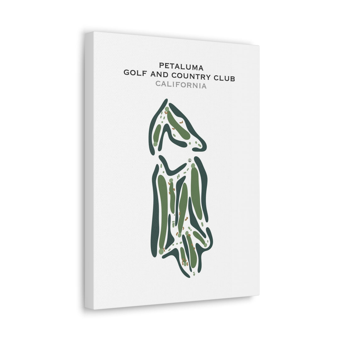 Petaluma Golf & Country Club, California - Printed Golf Course