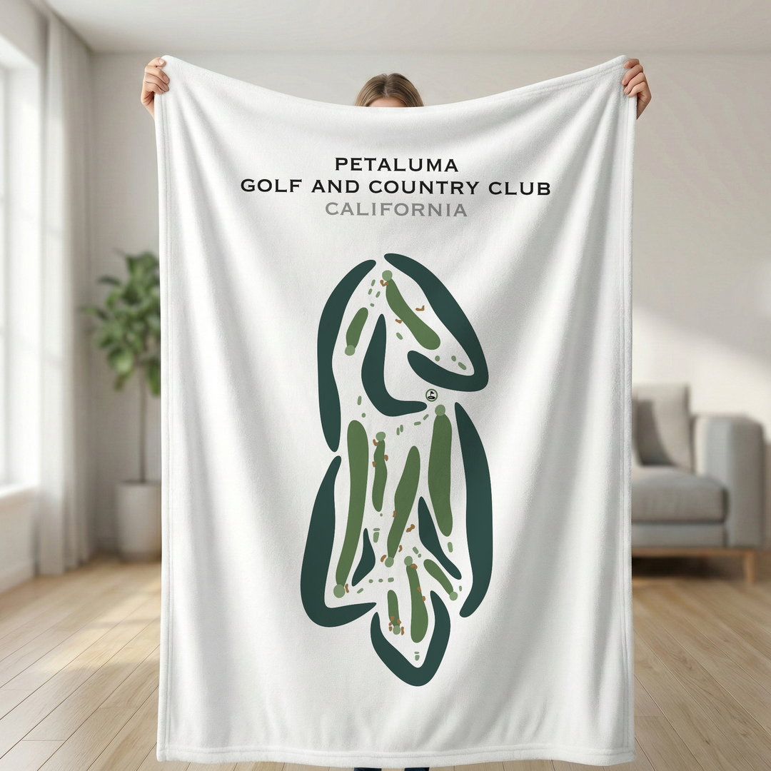 Petaluma Golf & Country Club, California - Printed Golf Course