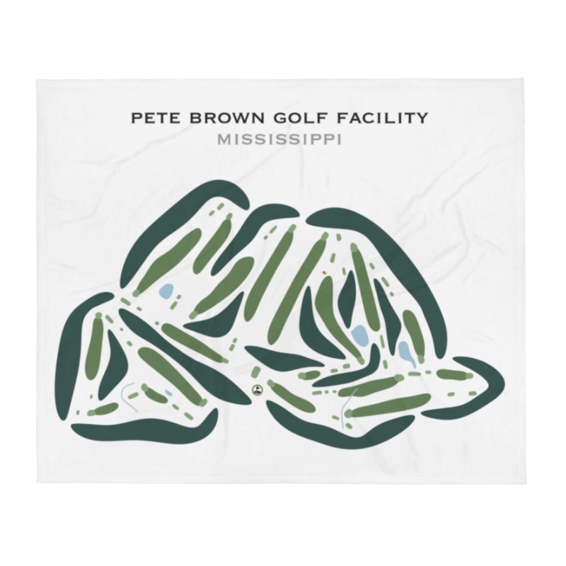 Pete Brown Golf Facility, Mississippi - Printed Golf Courses