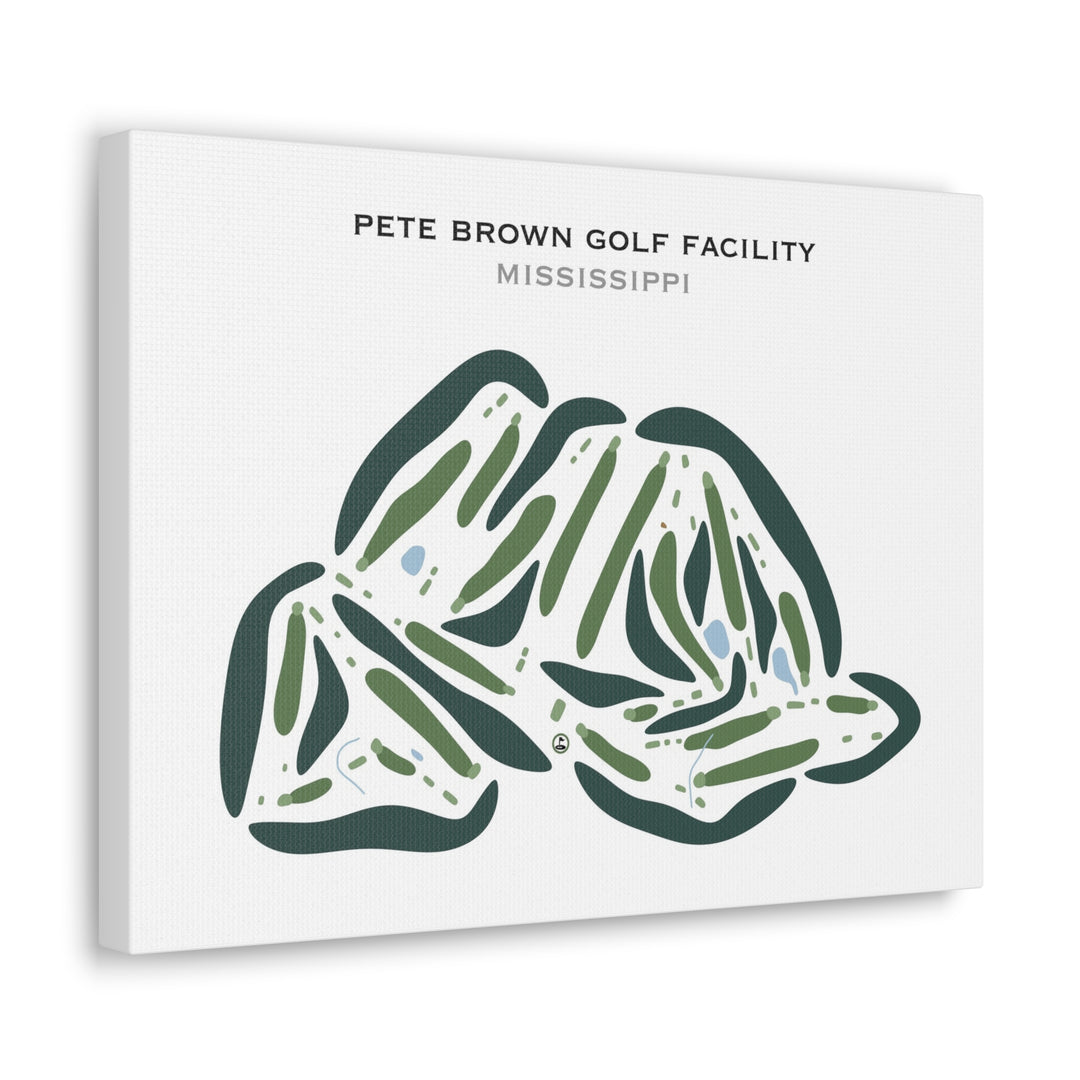Pete Brown Golf Facility, Mississippi - Printed Golf Courses