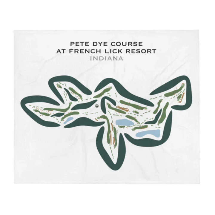 Pete Dye Course at French Lick Resort, Indiana - Printed Golf Courses