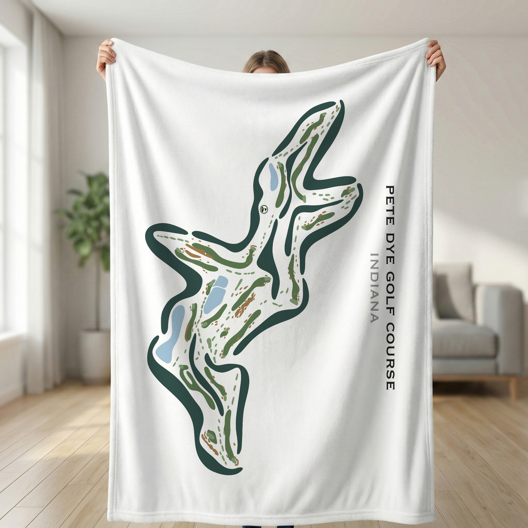 Pete Dye Golf Course, Indiana - Printed Golf Courses