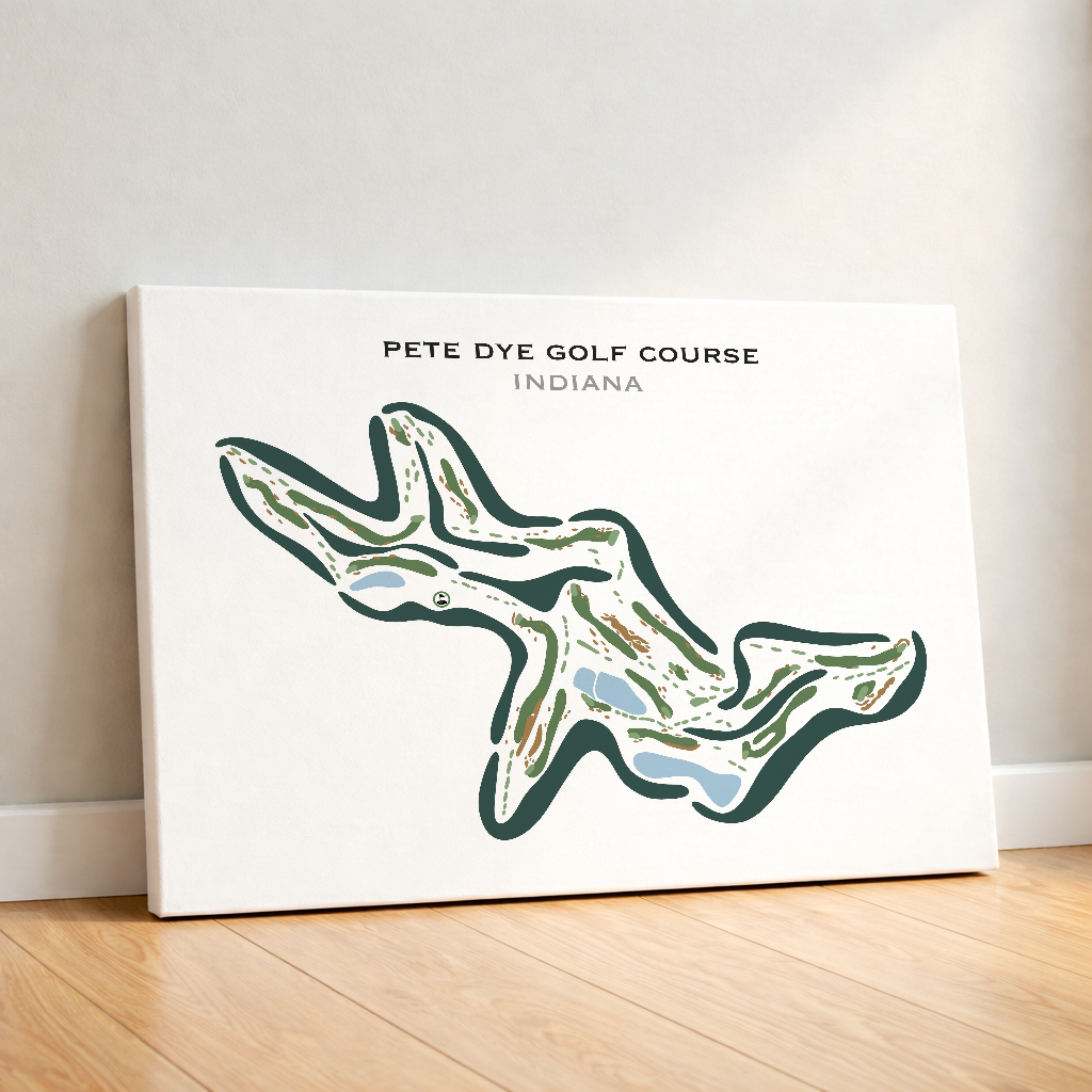 Pete Dye Golf Course, Indiana - Printed Golf Courses