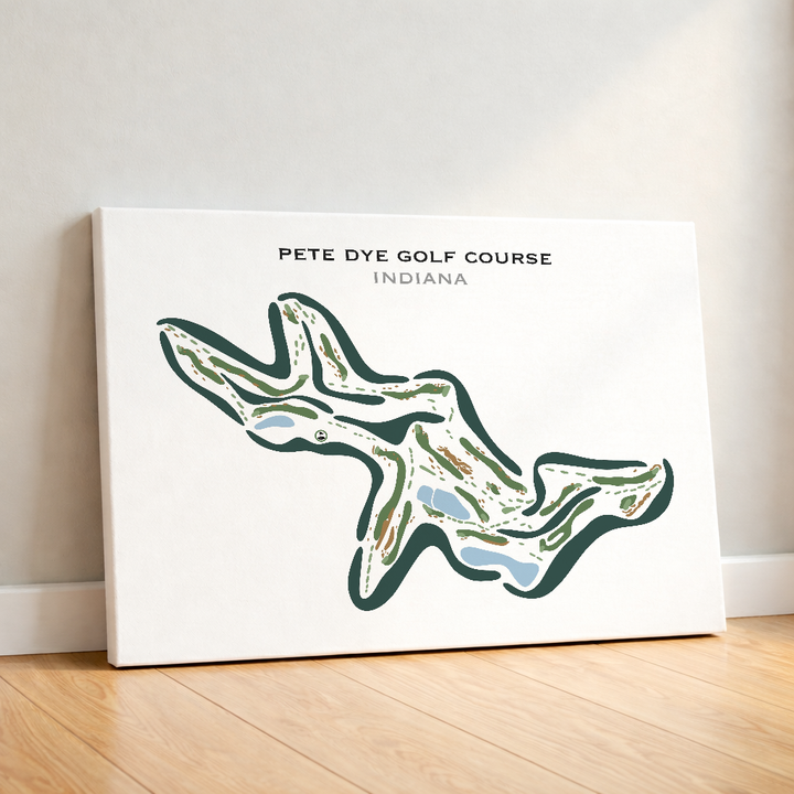 Pete Dye Golf Course, Indiana - Printed Golf Courses