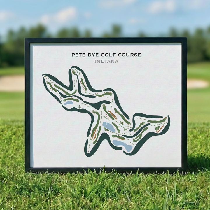 Pete Dye Golf Course, Indiana - Printed Golf Courses