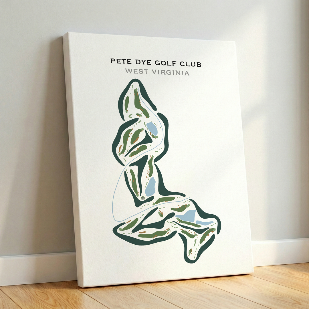 Pete Dye Golf Club, West Virginia - Printed Golf Courses