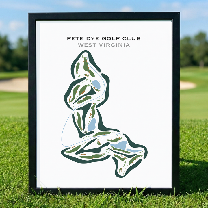 Pete Dye Golf Club, West Virginia - Printed Golf Courses