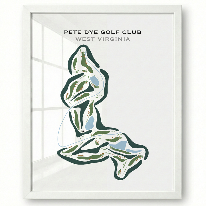 Pete Dye Golf Club, West Virginia - Printed Golf Courses
