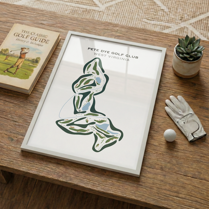 Pete Dye Golf Club, West Virginia - Printed Golf Courses