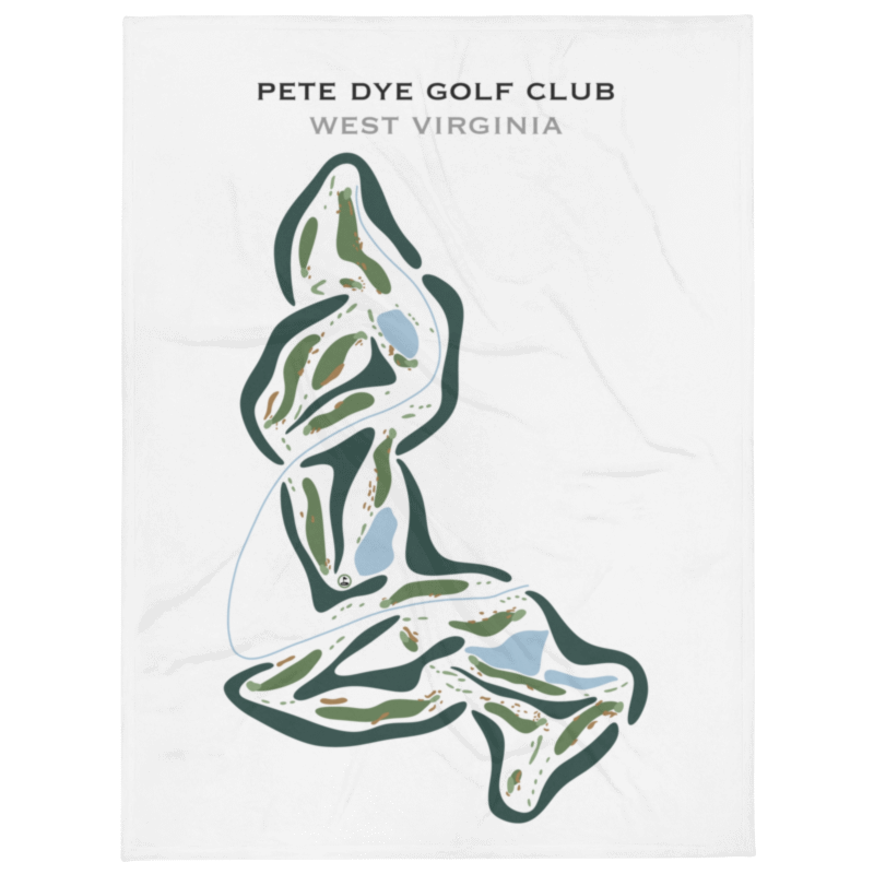 Pete Dye Golf Club, West Virginia - Printed Golf Courses