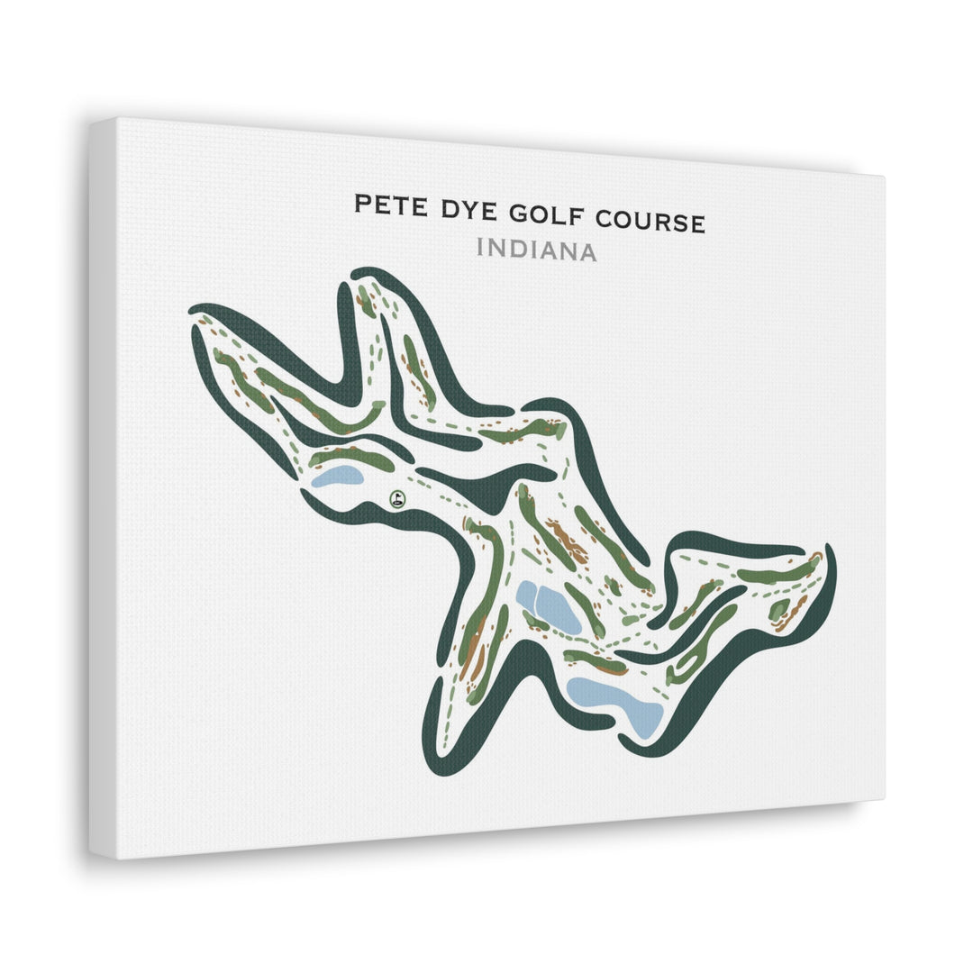 Pete Dye Golf Course, Indiana - Printed Golf Courses