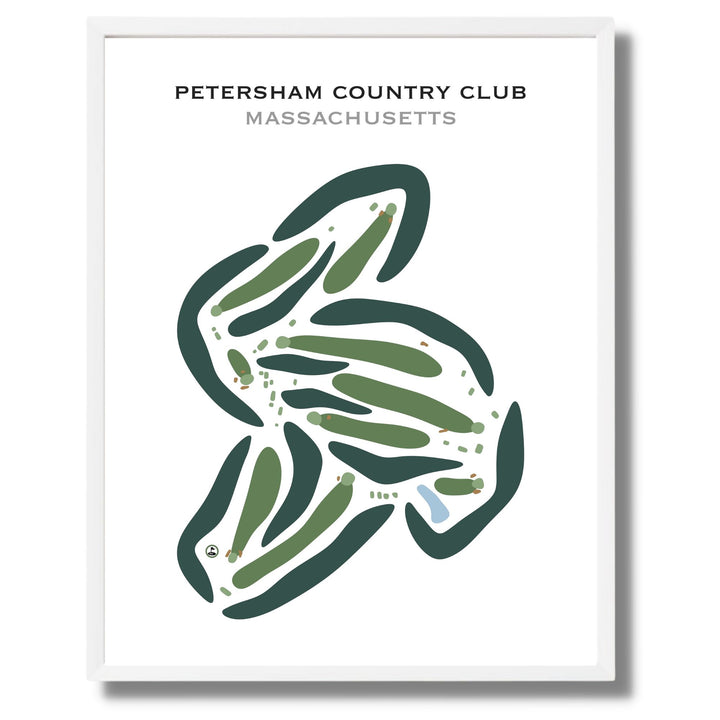 Petersham Country Club, Massachusetts - Printed Golf Courses