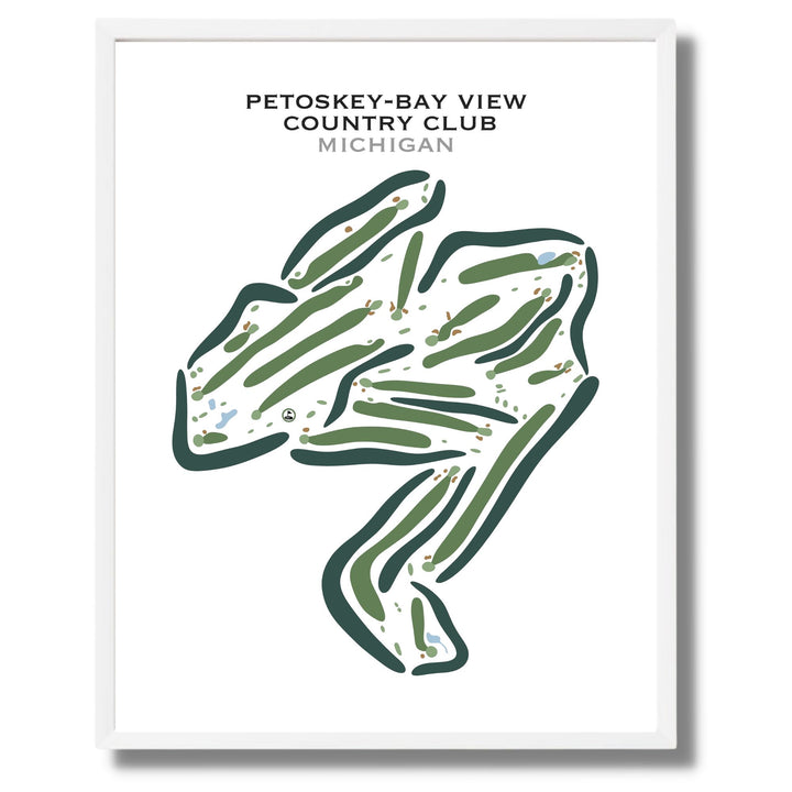 Petoskey Bay View Country Club, Michigan - Printed Golf Courses
