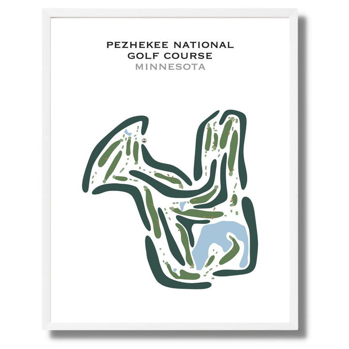 Pezhekee National Golf Course, Minnesota - Printed Golf Courses