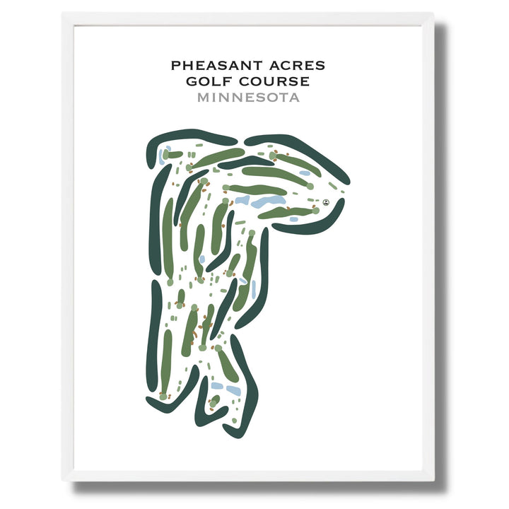 Pheasant Acres Golf Course, Minnesota - Printed Golf Courses