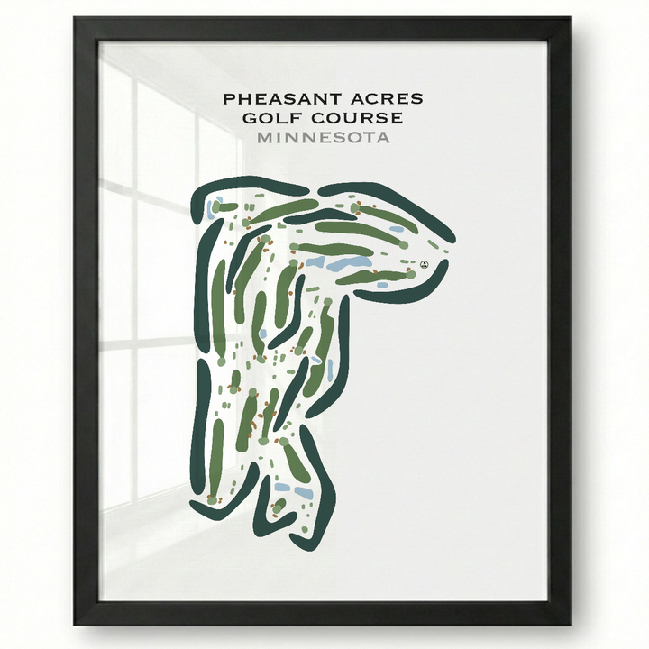 Pheasant Acres Golf Course, Minnesota - Printed Golf Courses