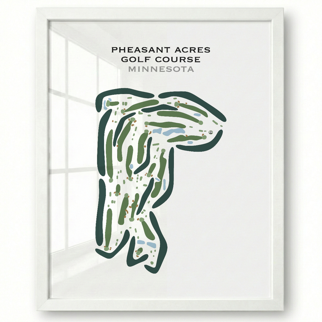 Pheasant Acres Golf Course, Minnesota - Printed Golf Courses