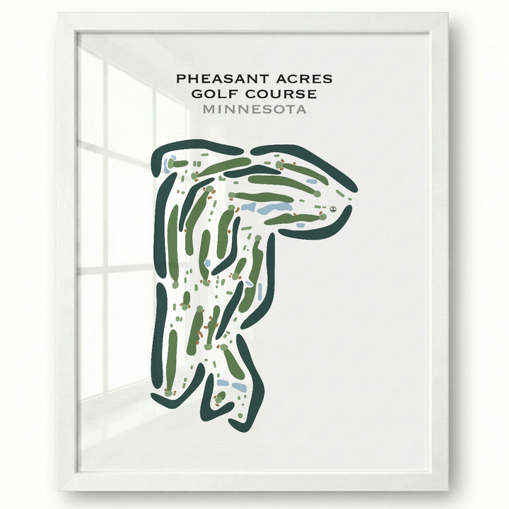 Pheasant Acres Golf Course, Minnesota - Printed Golf Courses