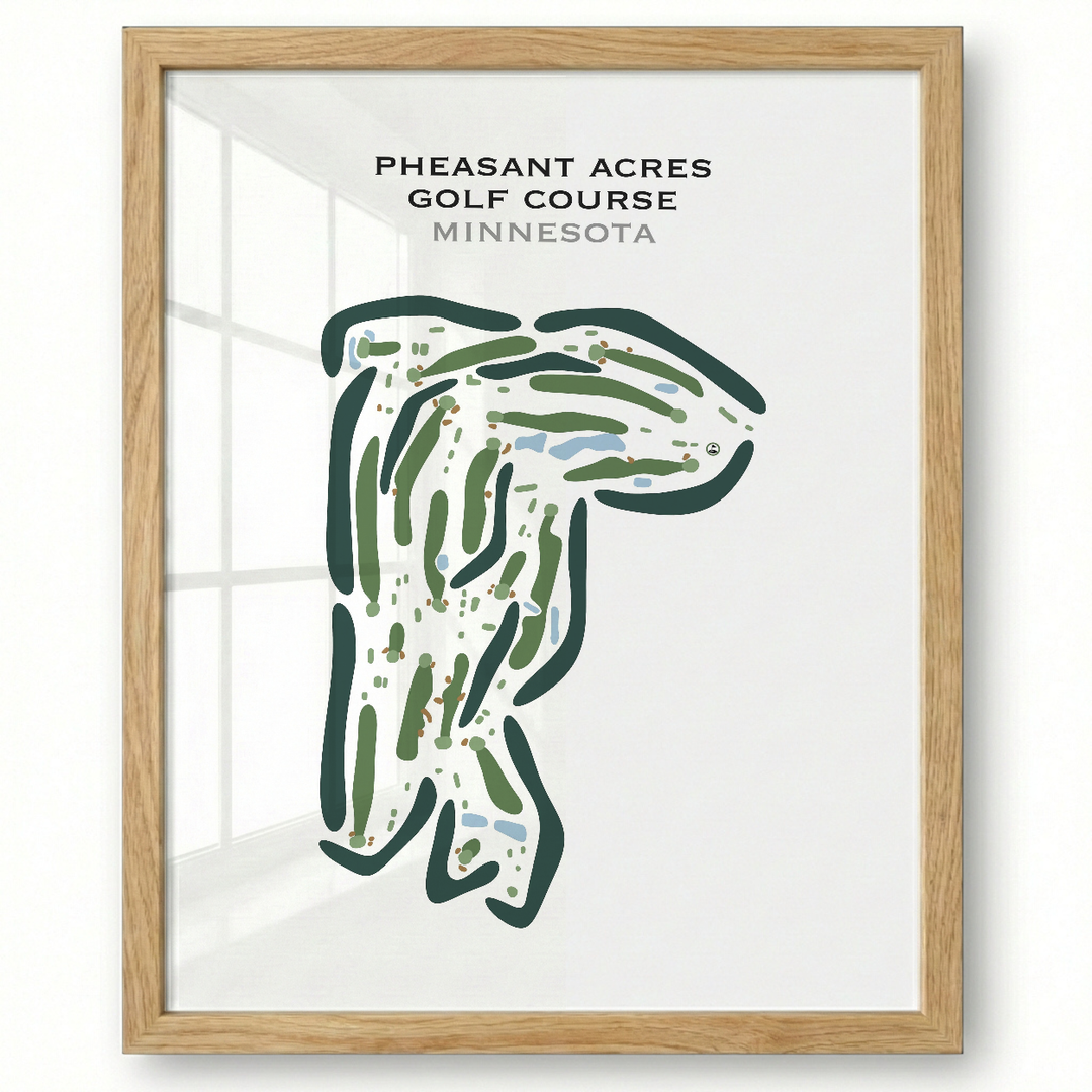 Pheasant Acres Golf Course, Minnesota - Printed Golf Courses