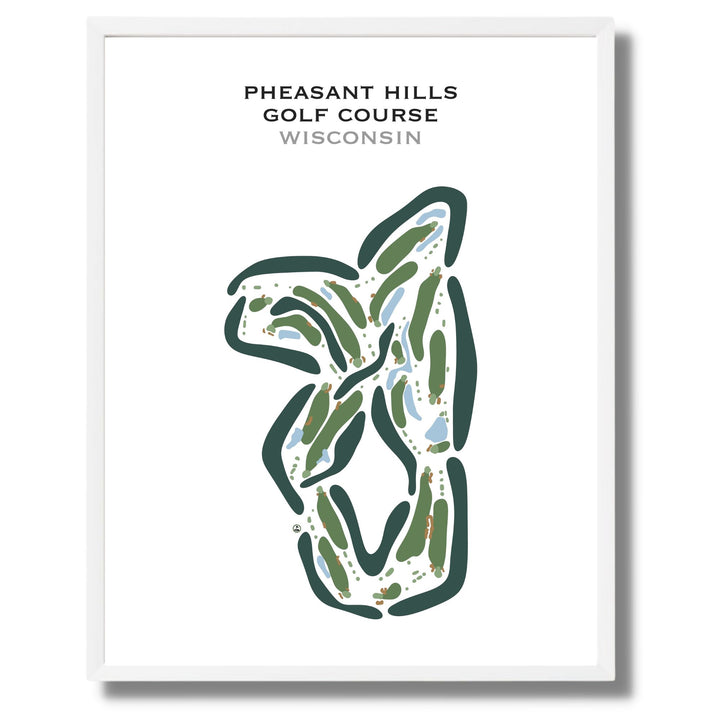 Pheasant Hills Golf Course, Wisconsin - Printed Golf Course