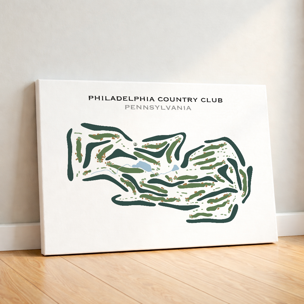 Philadelphia Country Club, Pennsylvania - Printed Golf Course