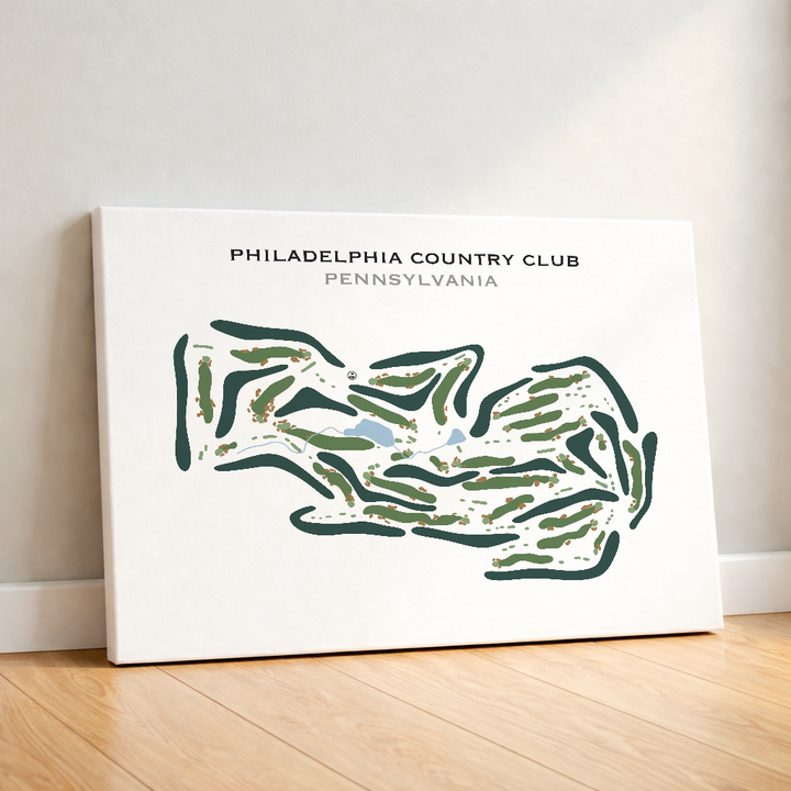 Philadelphia Country Club, Pennsylvania - Printed Golf Course