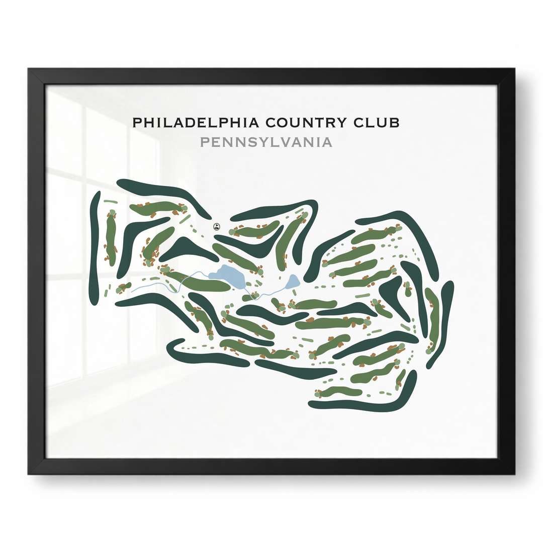 Philadelphia Country Club, Pennsylvania - Printed Golf Course