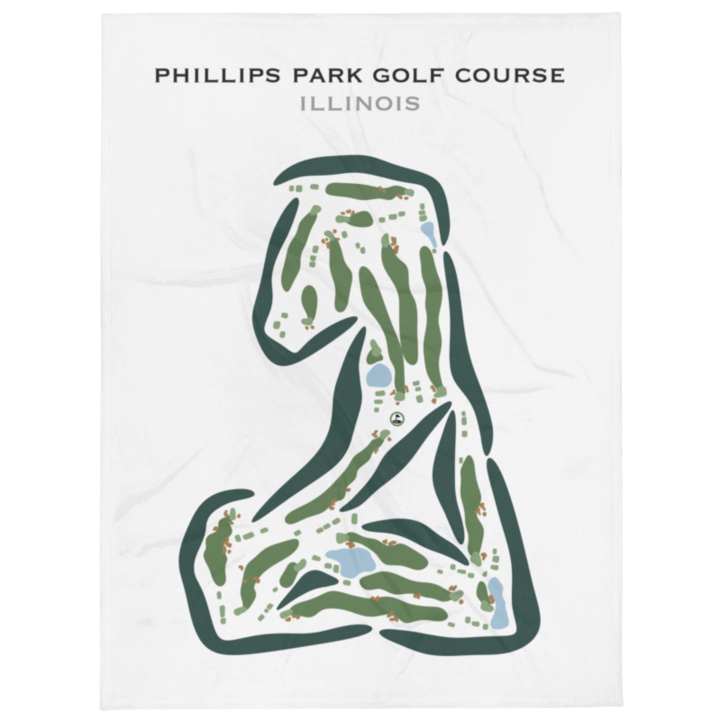 Phillips Park Golf Course, Illinois - Printed Golf Courses