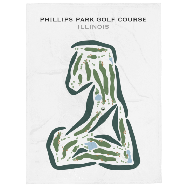 Phillips Park Golf Course, Illinois - Printed Golf Courses