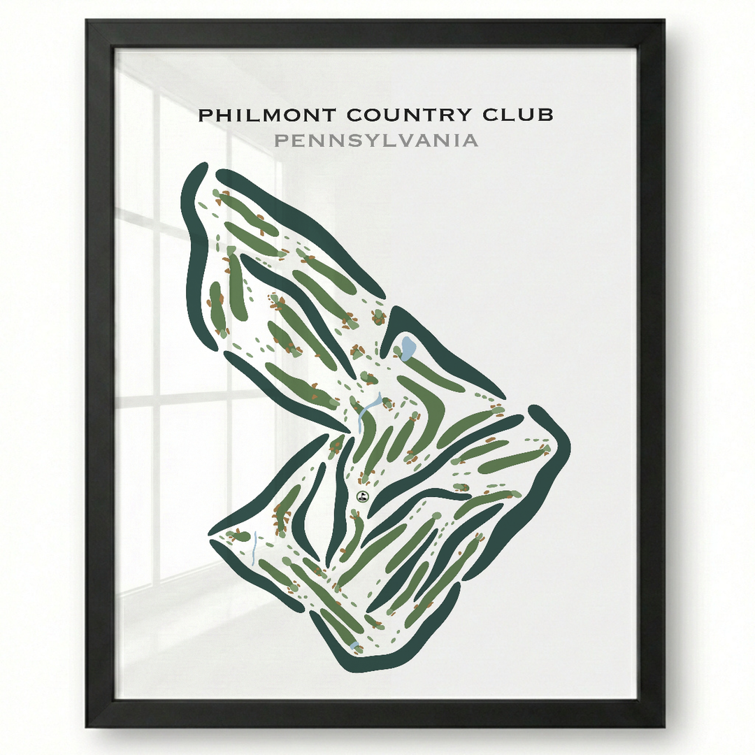 Philmont Country Club, Pennsylvania - Printed Golf Courses